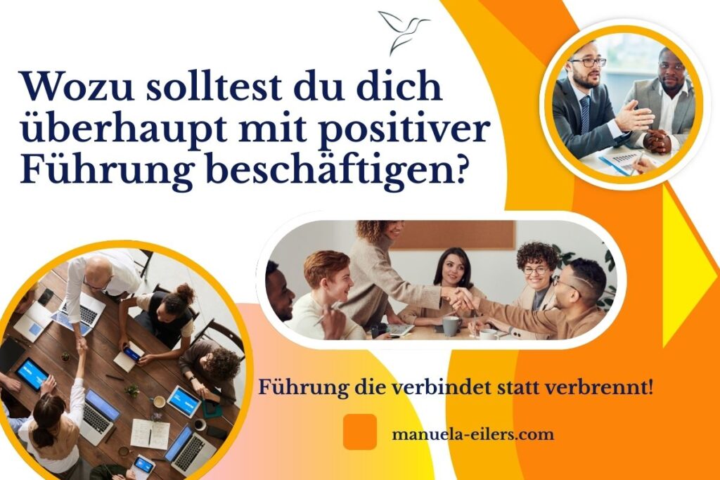 Wozu solltest du dich überhaupt mit positiver Führung beschäftigen? Das Bild zeigt mehrere Gruppen von Menschen im Beruf